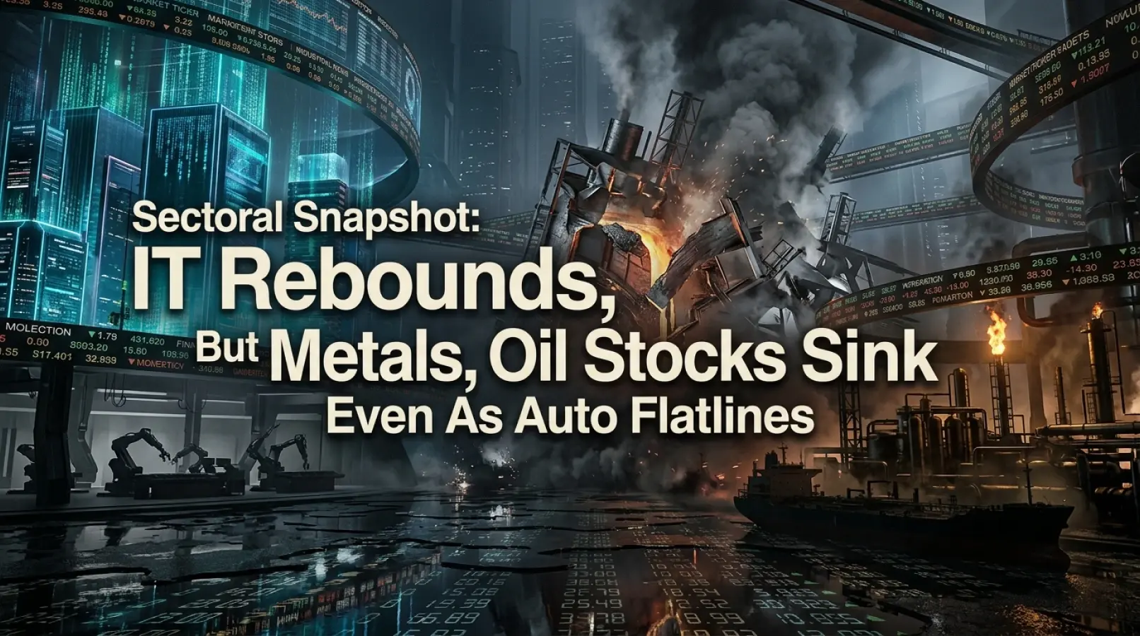 Sectoral Snapshot: IT Rebounds, But Metals, Oil Stocks Sink Even As Auto Flatlines