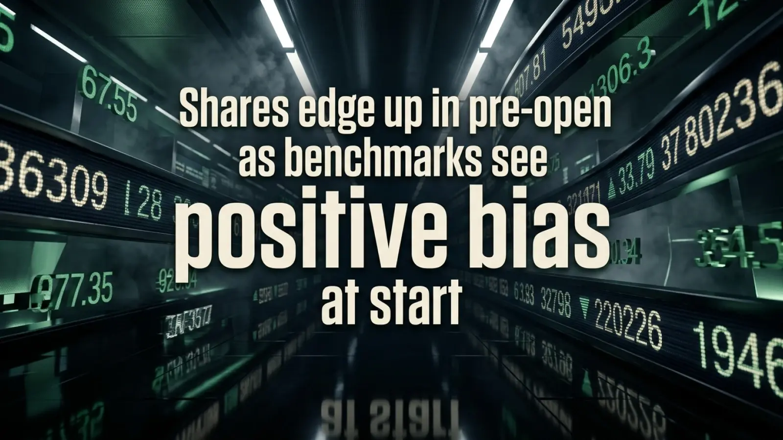Shares Edge Up In Pre-open As Benchmarks See Positive Bias At Start