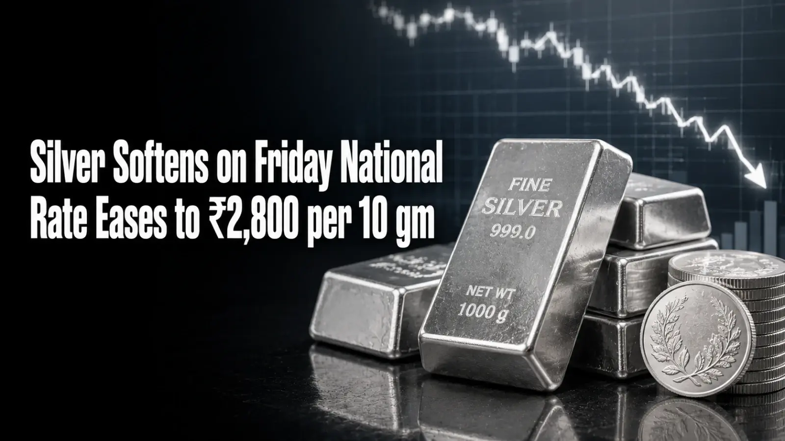 Silver Rate Today, May 29, 2026: Silver Prices Softens on Friday: National Rate Eases to ₹2,800 per 10 gram