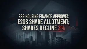 SRG Housing Finance Approves ESOS Share Allotment; Shares Decline 3%