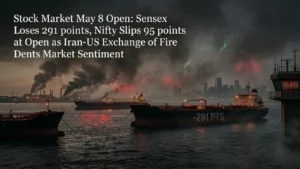 Stock Market May 8 Open: Sensex Loses 291 points, Nifty Slips 95 points at Open as Iran-US Exchange of Fire Dents Market Sentiment