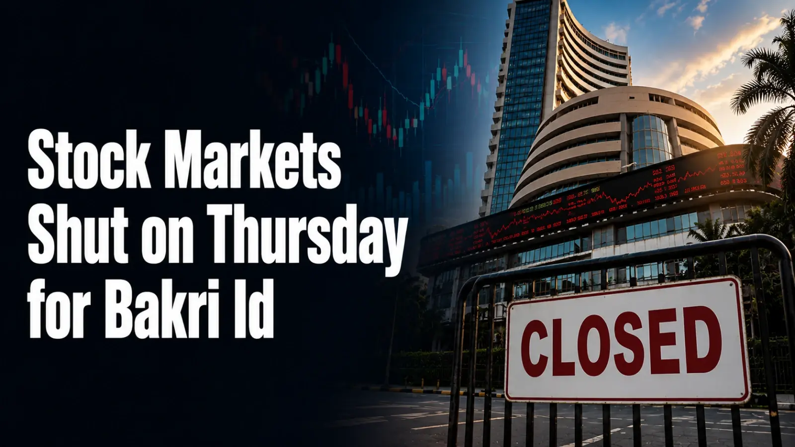 Stock Markets Shut on Thursday for Bakri Id; Next Trading Holiday Falls on June 26