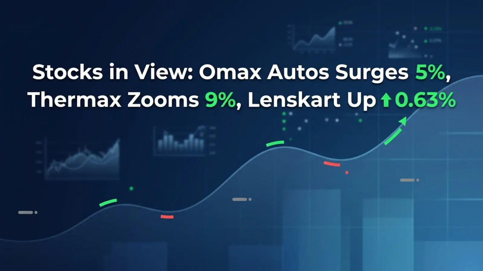 Stocks in Focus: Omax Autos Surges 5%, Thermax Zooms 9%, Lenskart Up 0.63%