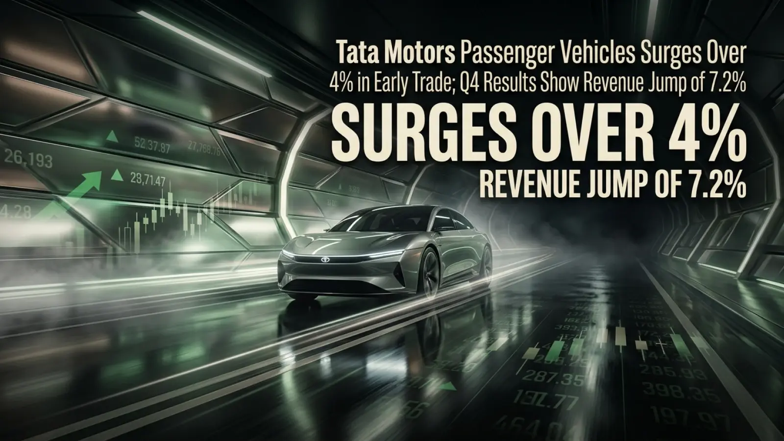 Q4 Results: Tata Motors Passenger Vehicles Surges Over 4% in Early Trade; Revenue Jump 7.2%