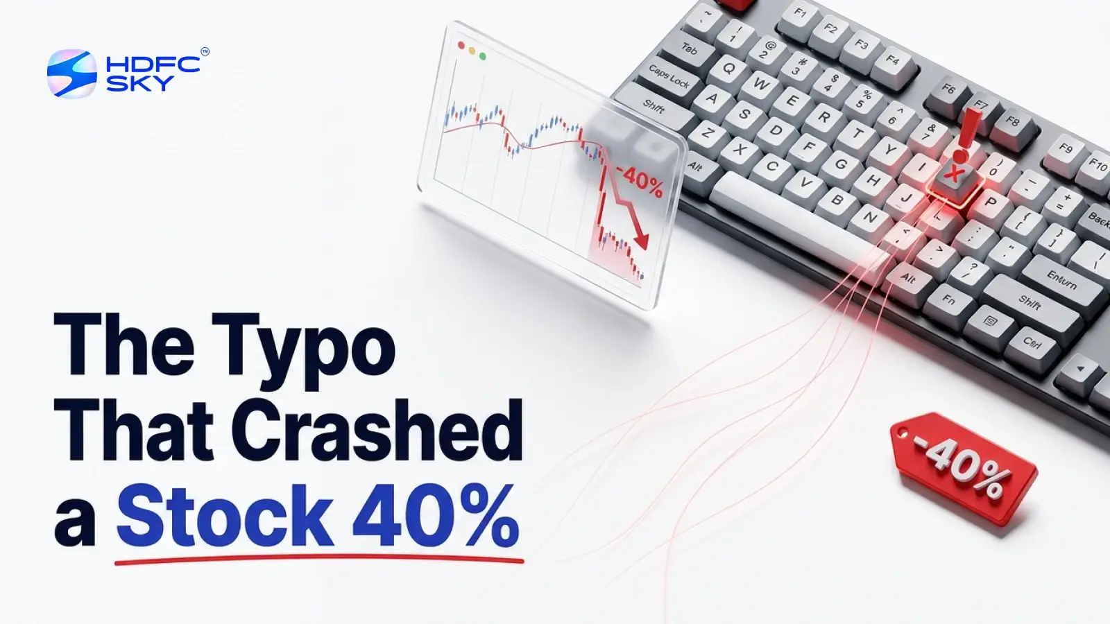 The Day a Typo in a Large-Cap Order Crashed a Stock 40% in Four Minutes