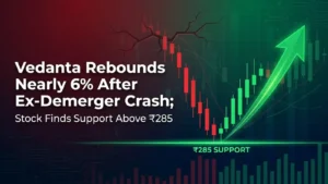 Vedanta Rebounds Nearly 6% After Ex-Demerger Crash; Stock Finds Support Above ₹285