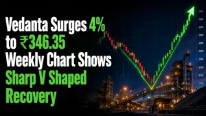 Vedanta Surges 4% to ₹346.35; Weekly Chart Shows Sharp V-Shaped Recovery