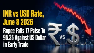 INR vs USD Rate, June 8, 2026: Rupee Falls 17 Paise To 95.35 Against US Dollar in Early Trade