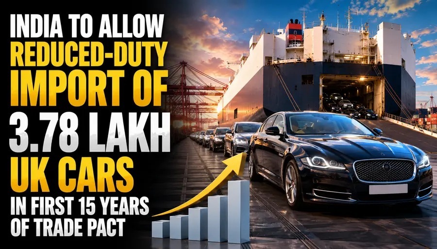 India To Allow Reduced-Duty Import of 3.78 Lakh UK Cars in First 15 Years of Trade Pact