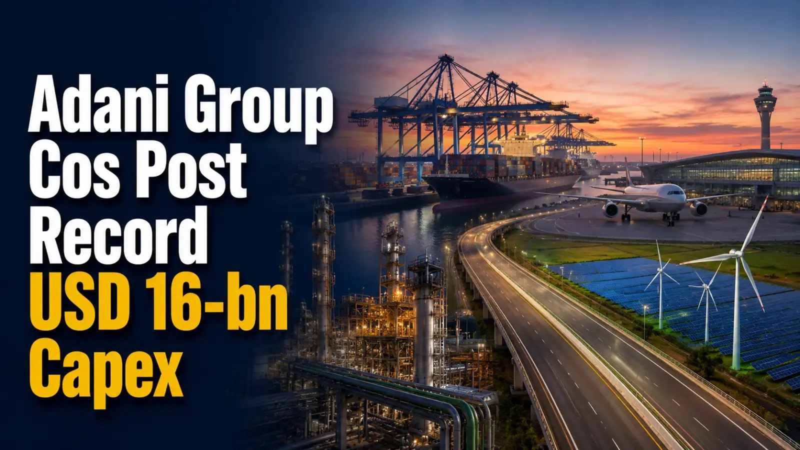 Adani Group Cos Post Record USD 16-bn Capex, All-time High EBITDA Of Rs 94,834 Cr in FY26