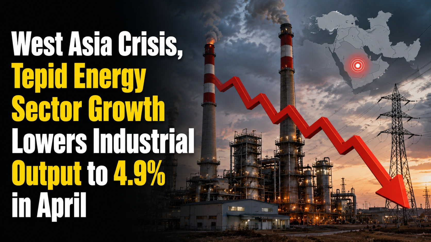 West Asia Crisis, Tepid Energy Sector Growth Lowers Industrial Output to 4.9% in April