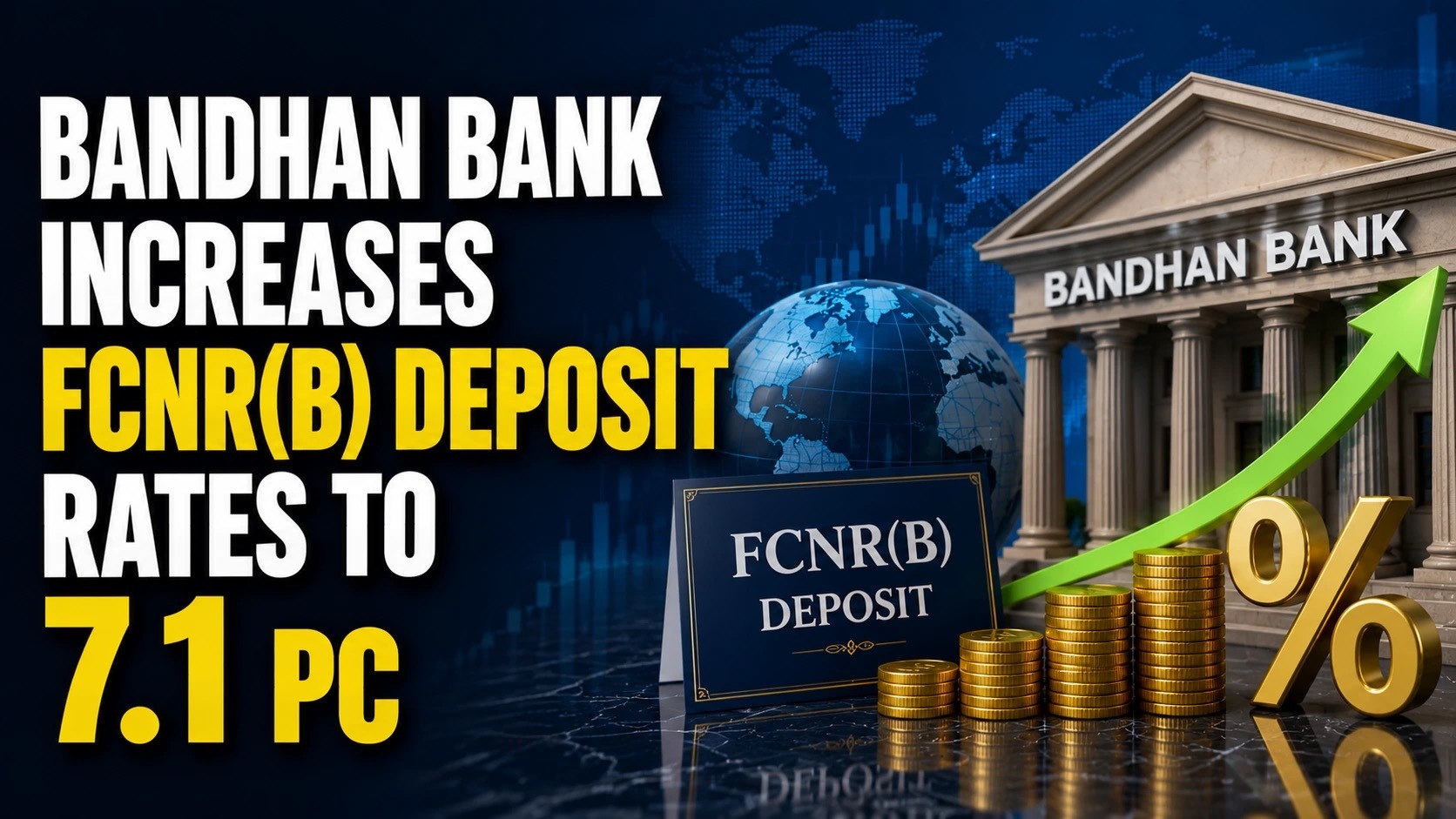 Bandhan Bank Increases FCNR(B) Deposit Rates to 7.1 PC After RBI Forex Swap Move