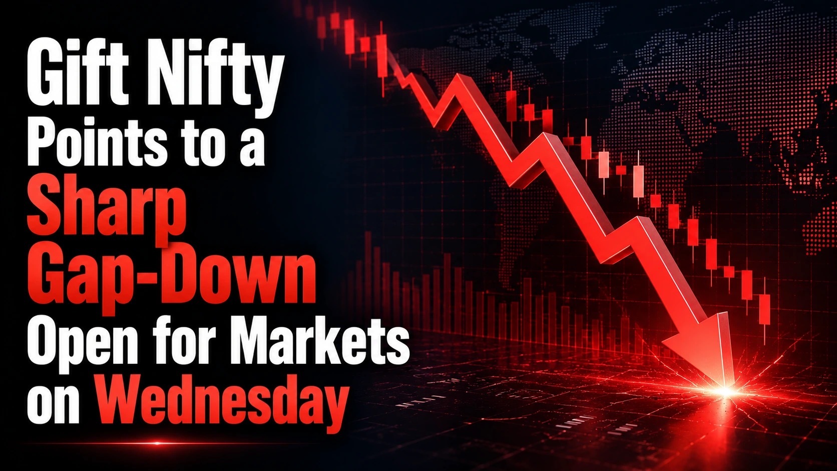 Gift Nifty Points to a Sharp Gap-Down Open for Markets on Wednesday