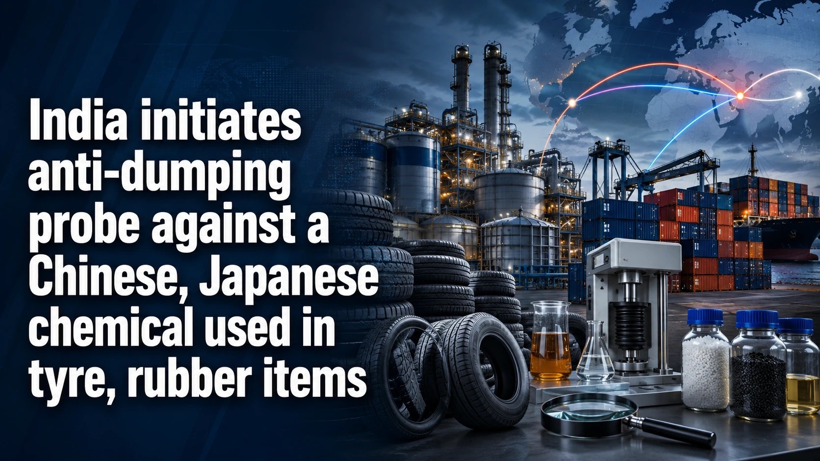 India Initiates Anti-Dumping Probe Against a Chinese, Japanese Chemical Used in Tyre, Rubber Items