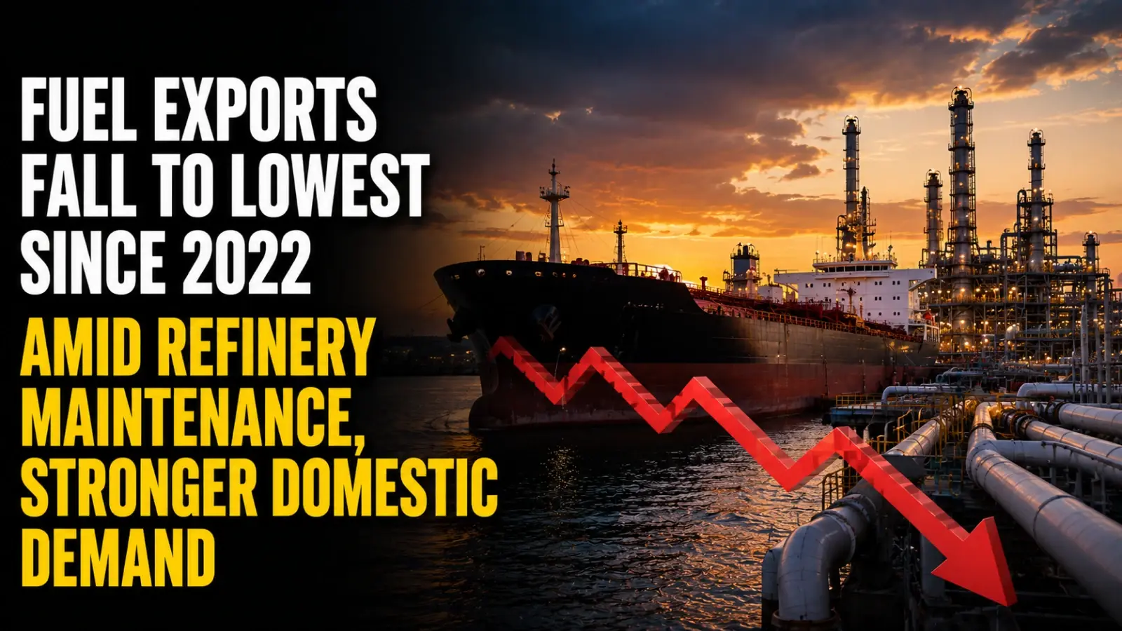 Fuel Exports Fall to Lowest Since 2022 Amid Refinery Maintenance, Stronger Domestic Demand