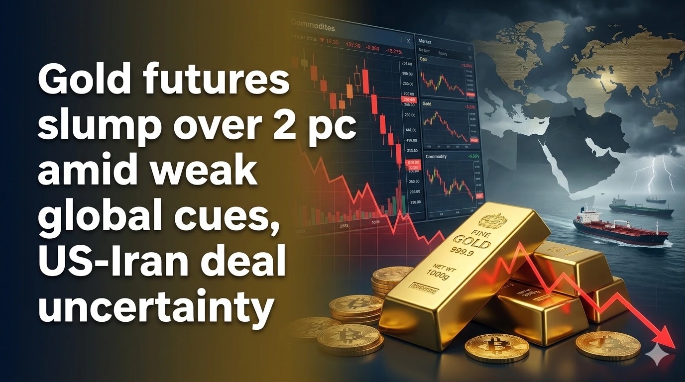 Gold Futures Slump Over 2 PC Amid Weak Global Cues, US-Iran Deal Uncertainty
