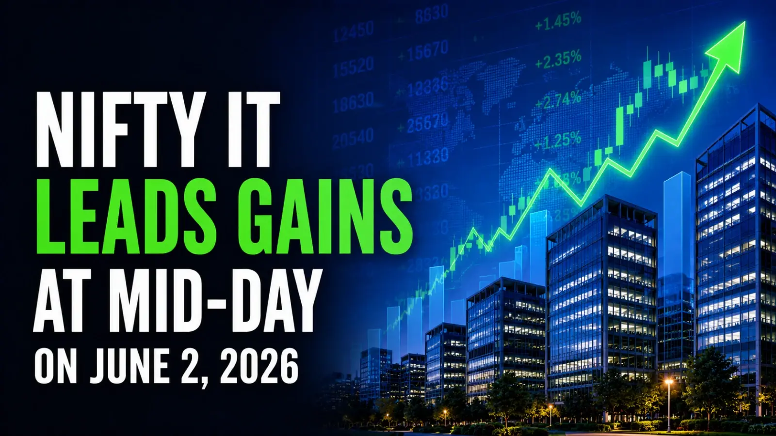 Nifty IT Leads Gains at Mid-Day on June 2, 2026; Healthcare and Financial Services Indices Lag