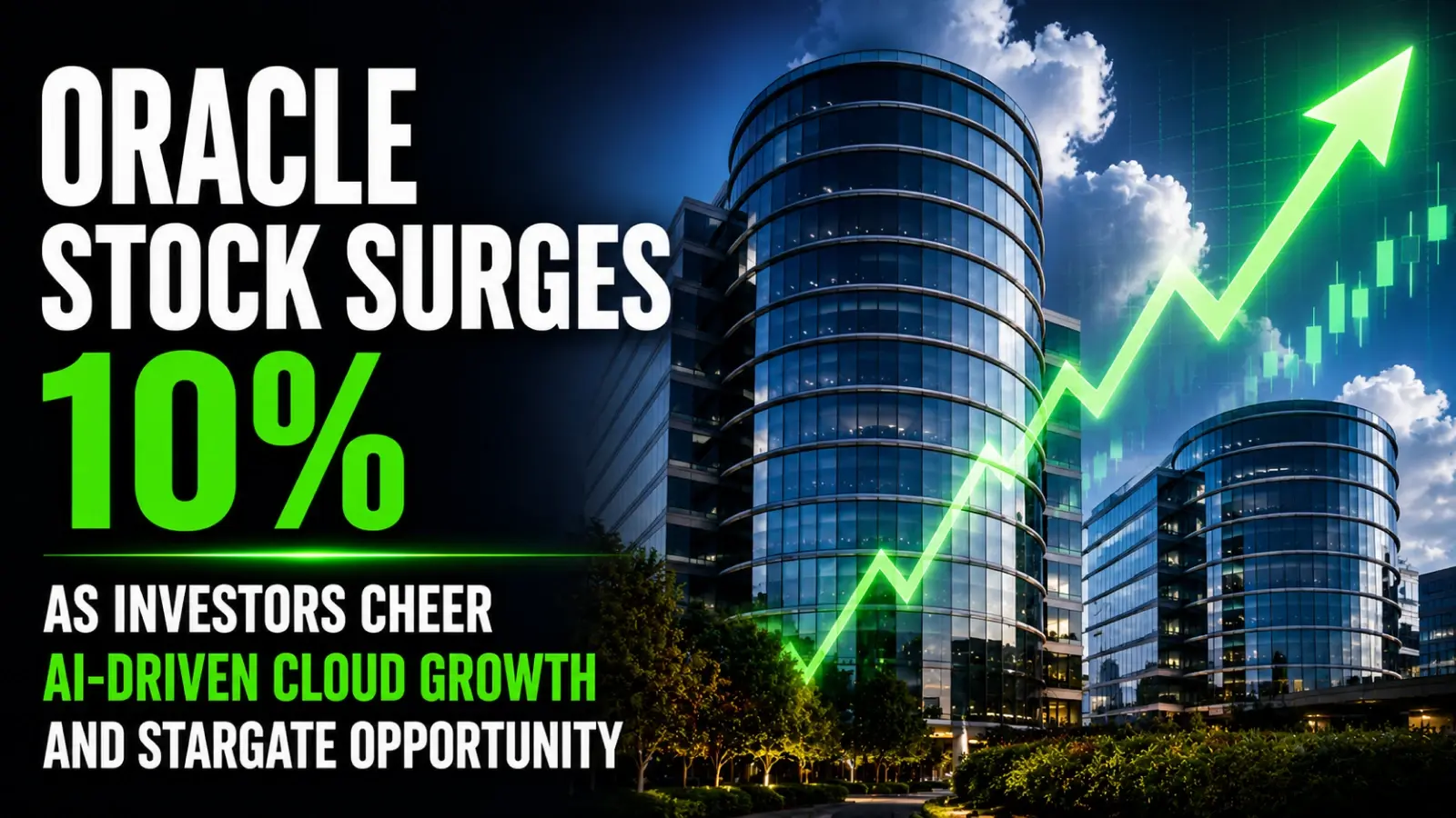 Oracle Shares Surge 10% As Investors Cheer AI-driven Cloud Growth and Stargate Opportunity
