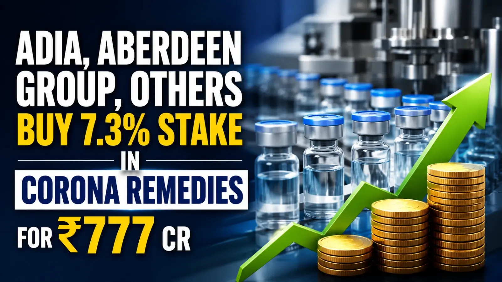 ADIA, Aberdeen Group, Others Buy 7.3 PC Stake in Corona Remedies for Rs 777 Cr
