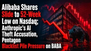 Alibaba Shares Slide to 52-Week Low on Nasdaq; Anthropic’s AI Theft Accusation, Pentagon Blacklist Pile Pressure on BABA