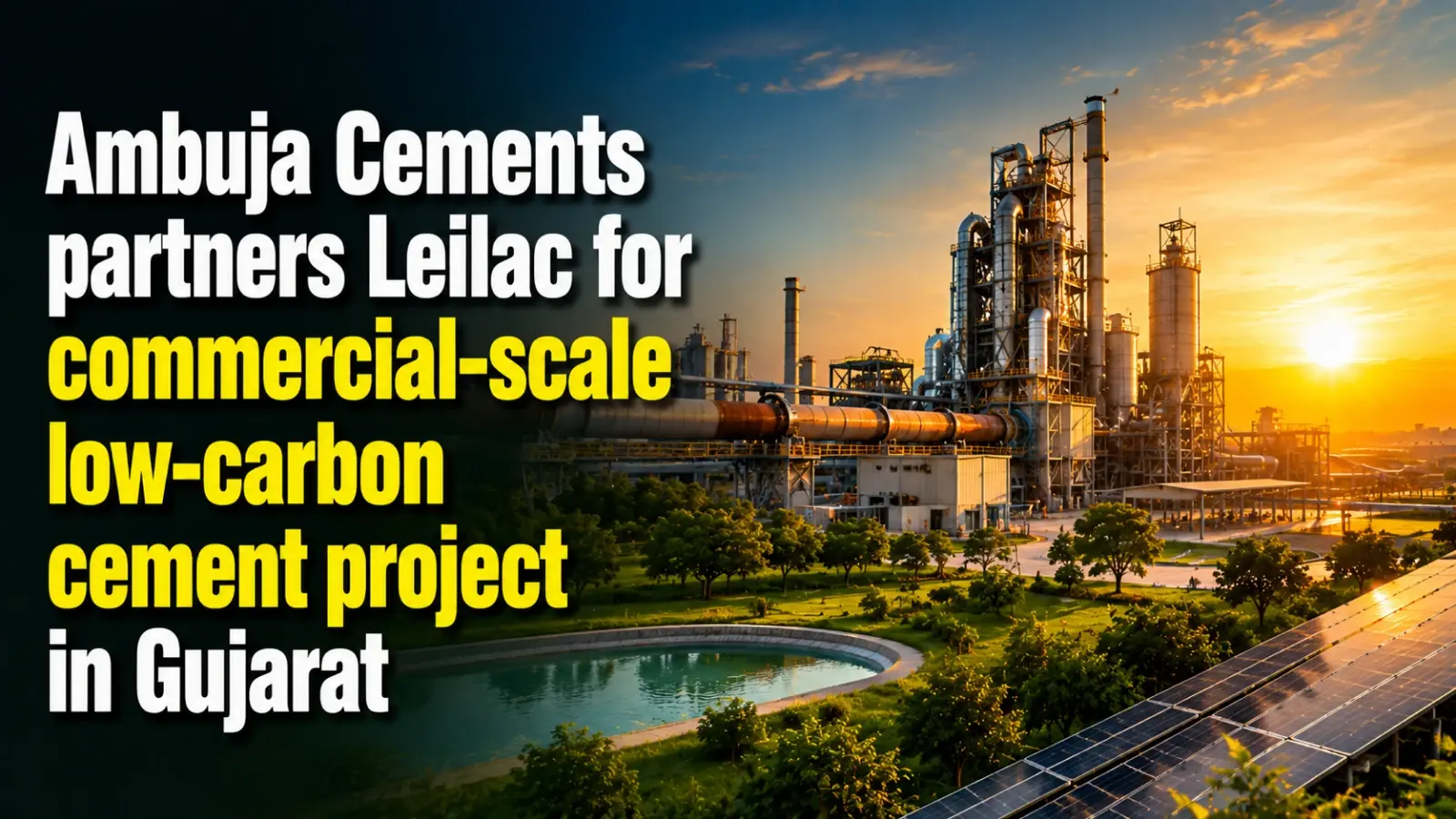 Ambuja Cements Partners Leilac for Commercial-Scale Low-Carbon Cement Project in Gujarat