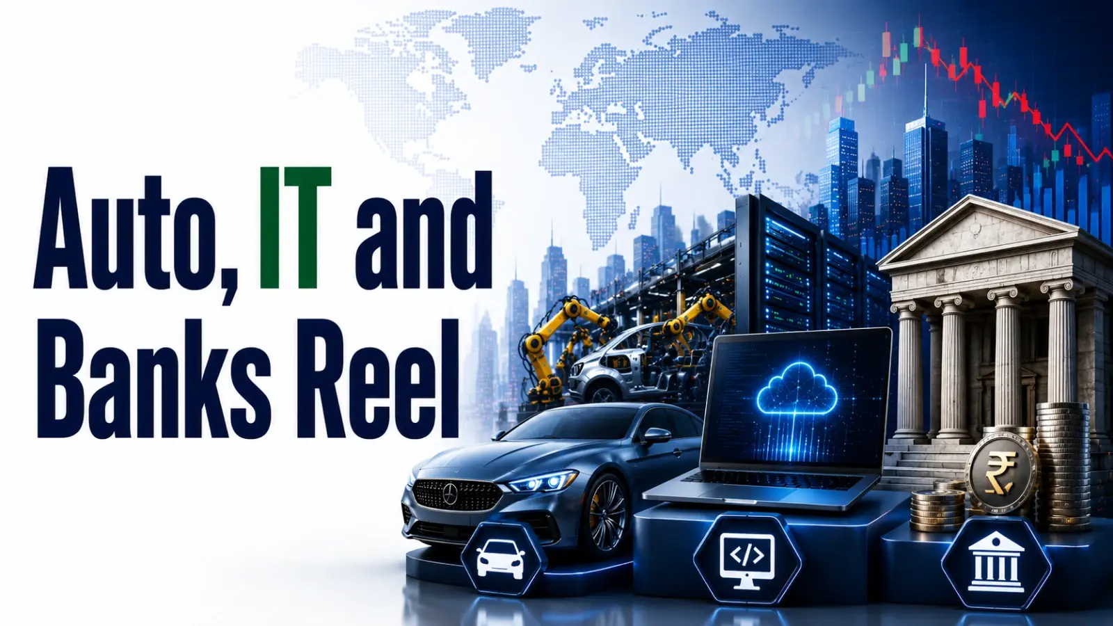 Auto, IT and Banks End in Red as Pharma, Metals Offer Safe Haven from Middle East