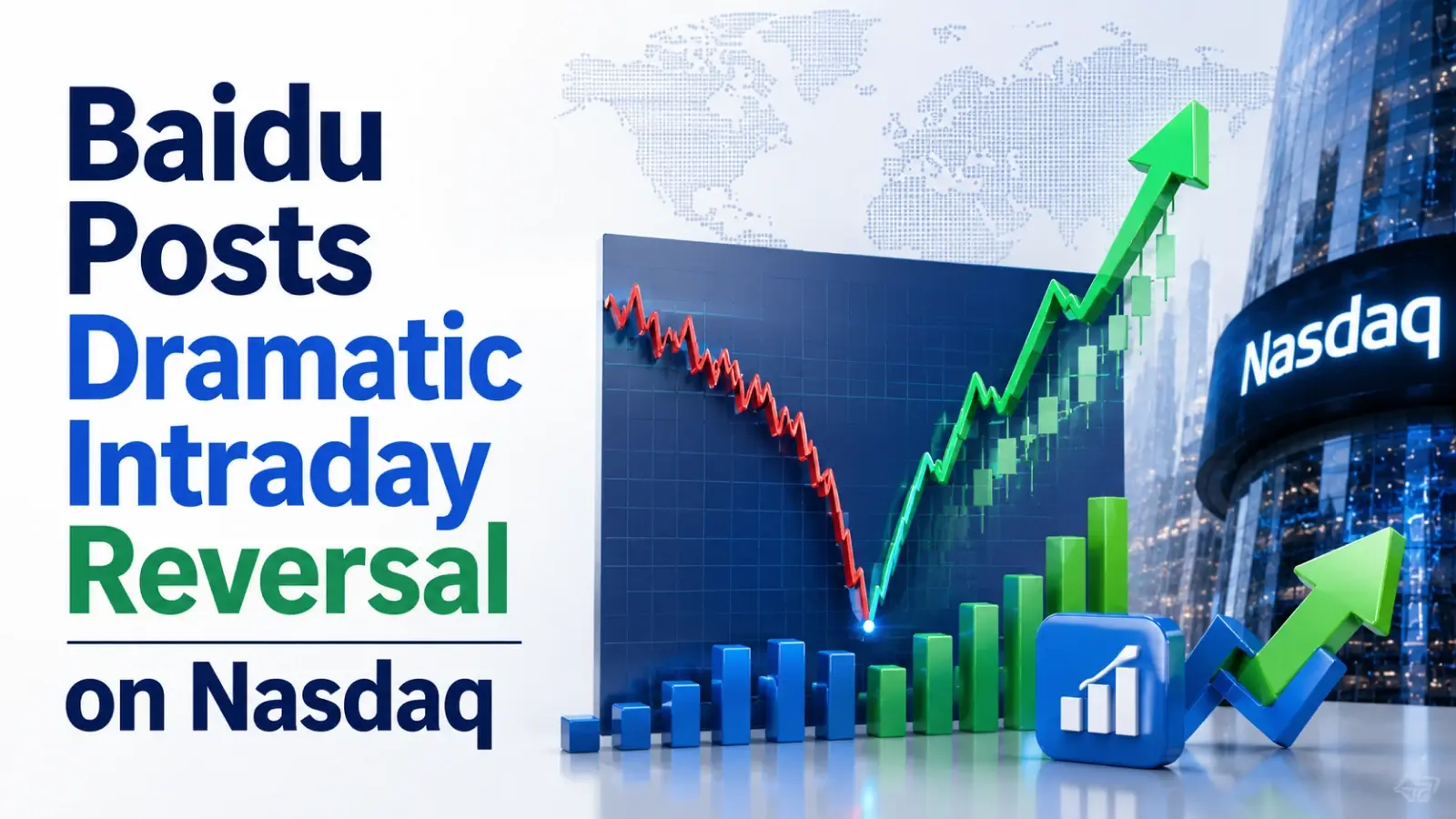 Baidu Posts Dramatic Intraday Reversal on Nasdaq, Ends at $104 as AI Chip Subsidiary Targets $50-bn Hong Kong IPO