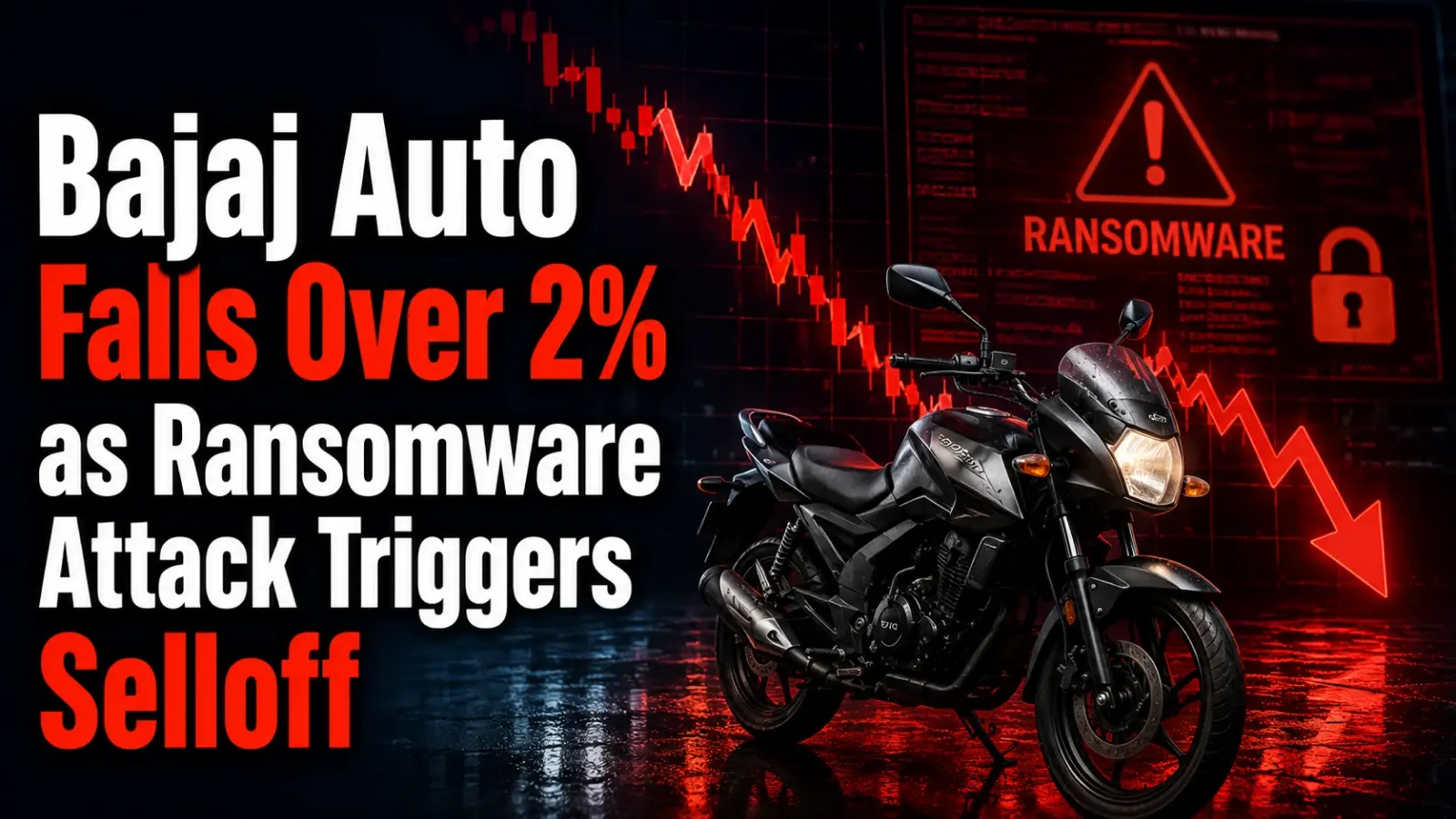 Bajaj Auto Shares Down Over 2% as Ransomware Attack Triggers Selloff