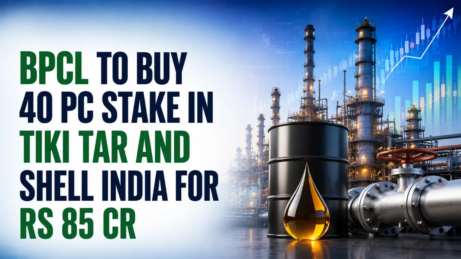 BPCL To Buy 40 PC Stake in Tiki Tar and Shell India for Rs 85 Cr