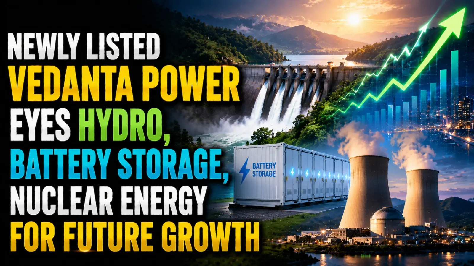 Newly Listed Vedanta Power Eyes Hydro, Battery Storage, Nuclear Energy for Future Growth