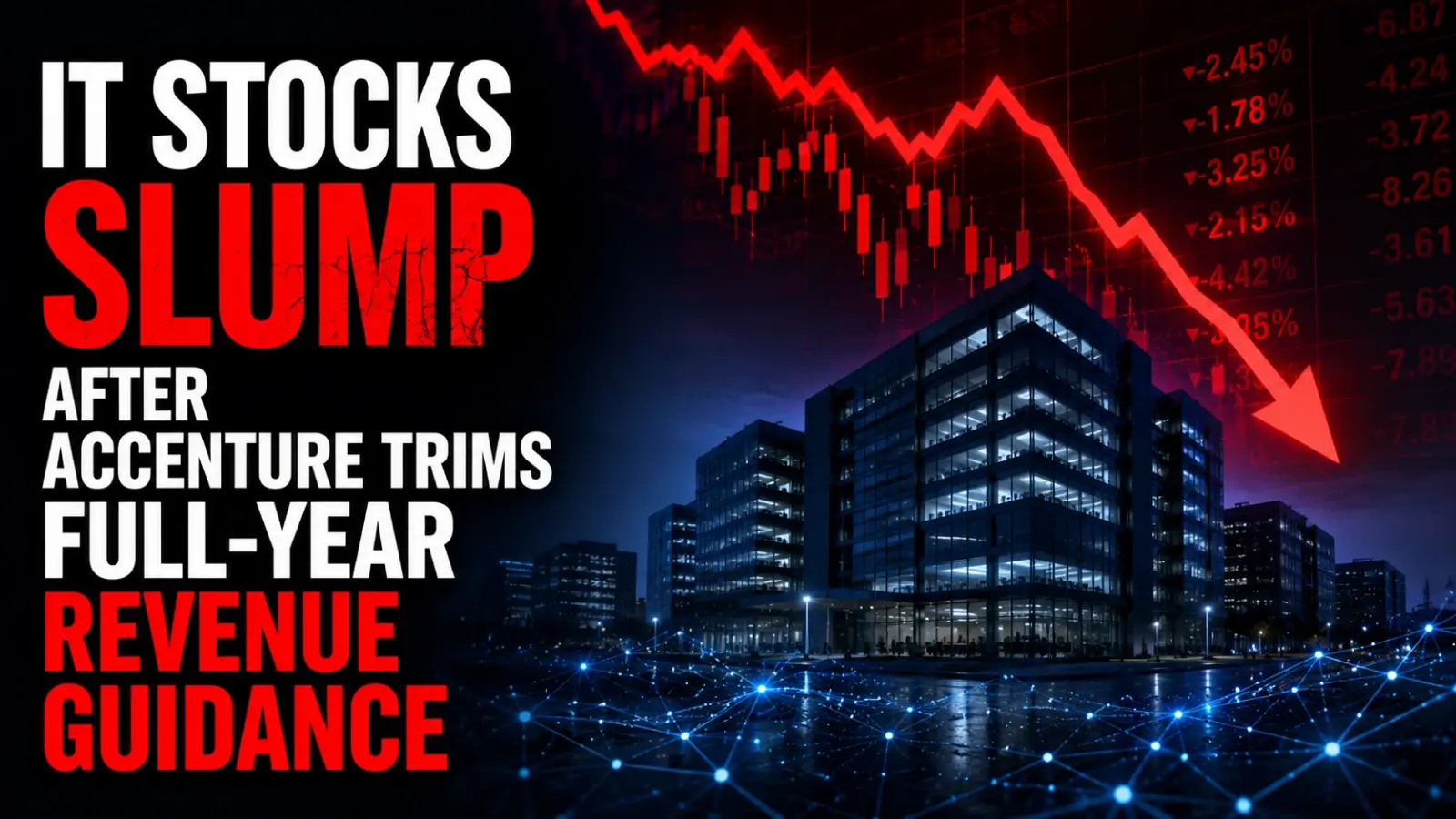 IT Stocks Slump After Accenture Trims Full-Year Revenue Guidance; Infosys Tanks Nearly 7 PC
