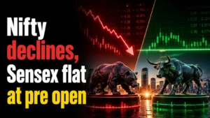 Nifty Declines, Sensex Flat at Pre Open as Fed Rate Fears Drag Global Sentiment