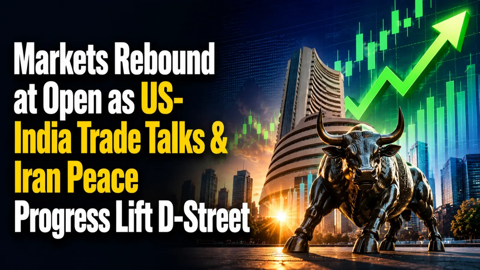 Stock MarketOpen, June 24, 2026: Markets Rebound at Open as US-India Trade Talks & Iran Peace Progress Lift D-Street; Sensex Up 286 points, Nifty Surges 55 points
