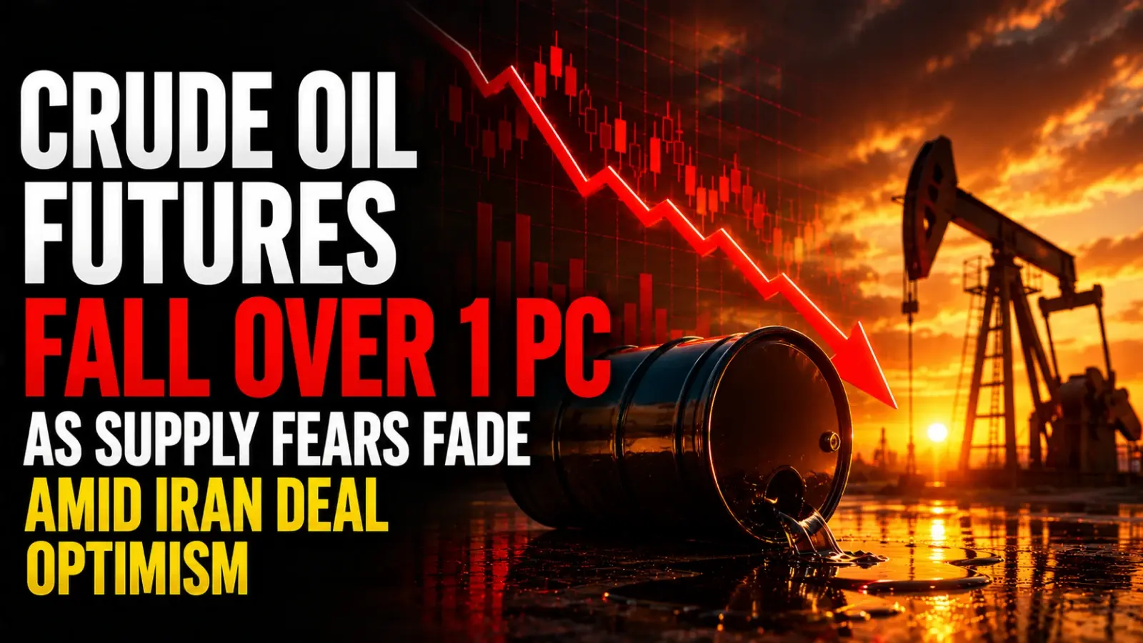 Crude Oil Futures Fall Over 1 PC As Supply Fears Fade Amid Iran Deal Optimism