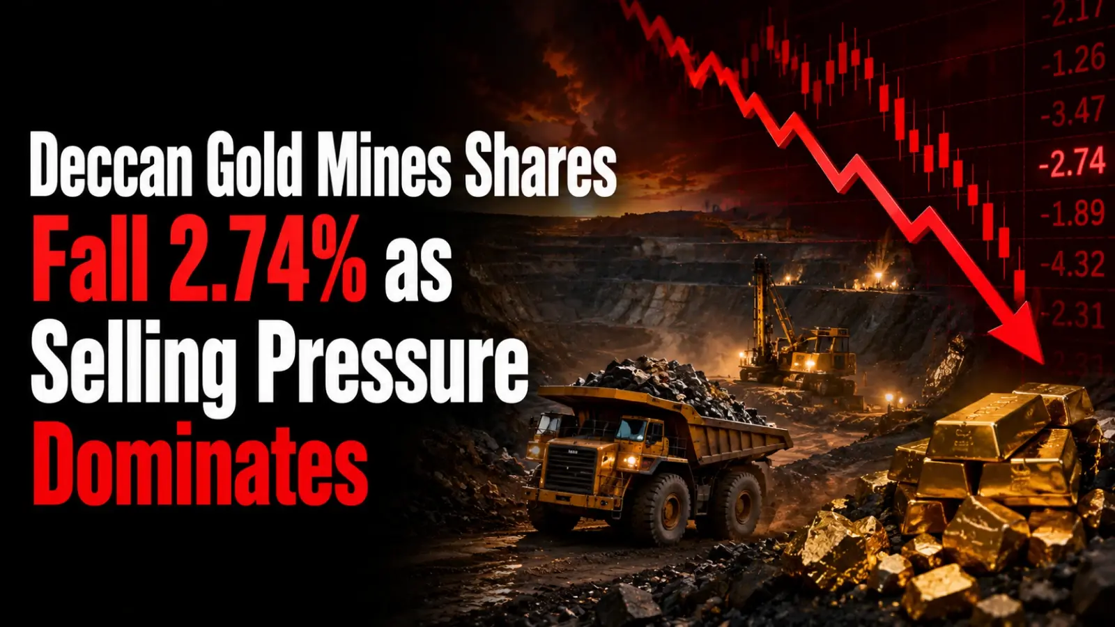 Deccan Gold Mines Shares Fall 2.74% as Selling Pressure Dominates; Company Signs Spain Tungsten Deal