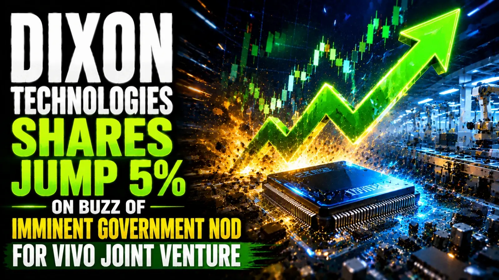 Dixon Technologies Shares Jump 5% on Buzz of Imminent Government Nod for Vivo Joint Venture