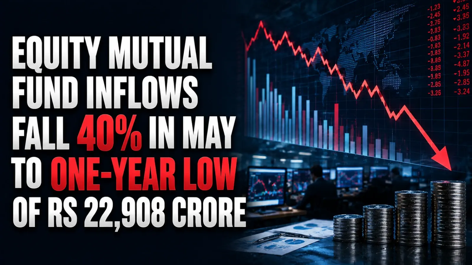 Equity Mutual Fund Inflows Fall 40% in May to One-Year Low of Rs 22,908 Crore
