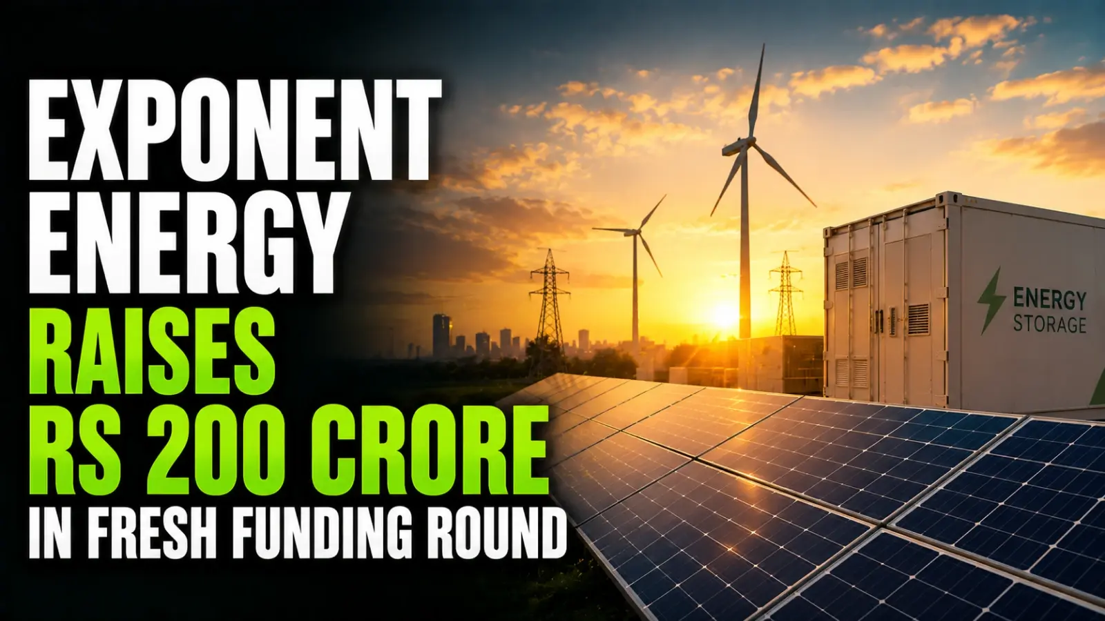 Exponent Energy Raises Rs 200 Crore to Expand EV Charging Network Across India