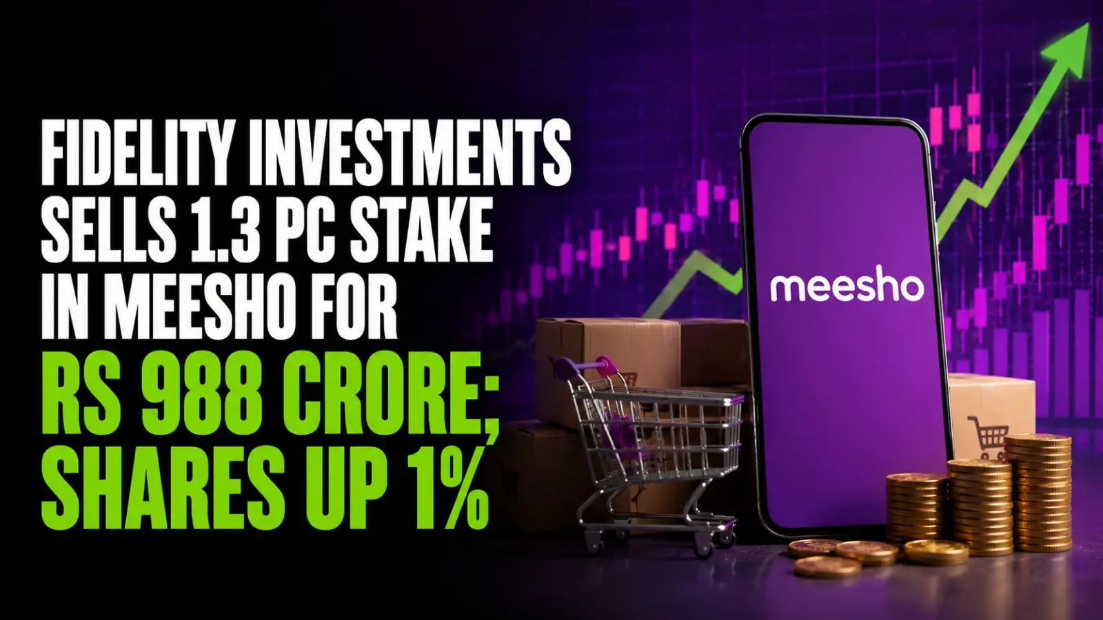 Fidelity Investments sells 1.3 pc stake in Meesho for Rs 988 crore; Shares up 1%