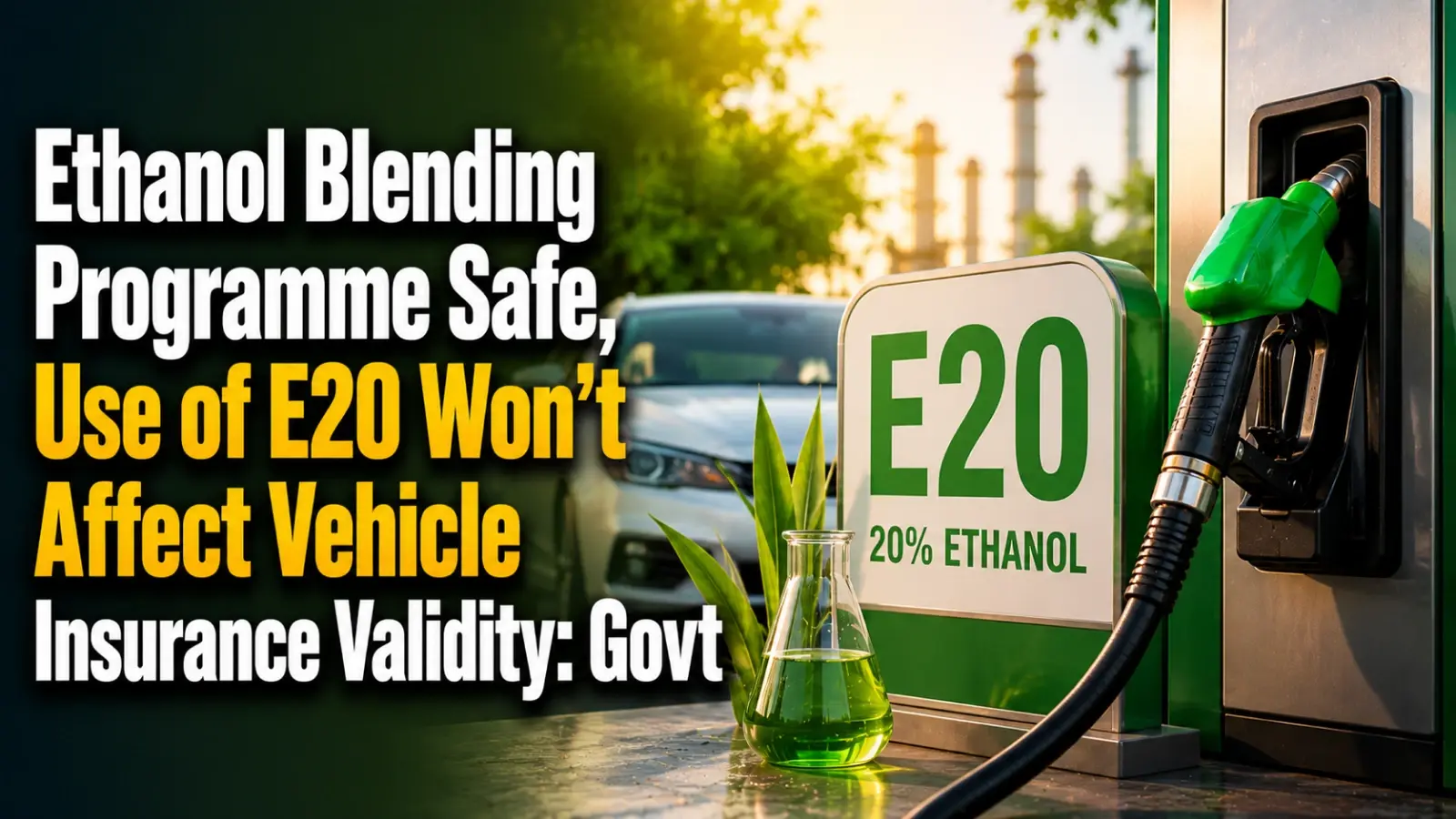 Ethanol Blending Programme Safe, Use of E20 Won't Affect Vehicle Insurance Validity: Govt