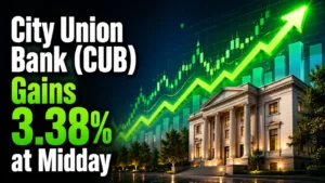 City Union Bank (CUB) Gains 3.38% at Midday as Board Approves Rs 500-Cr QIP, Sets AGM Date, Dividend Record Date
