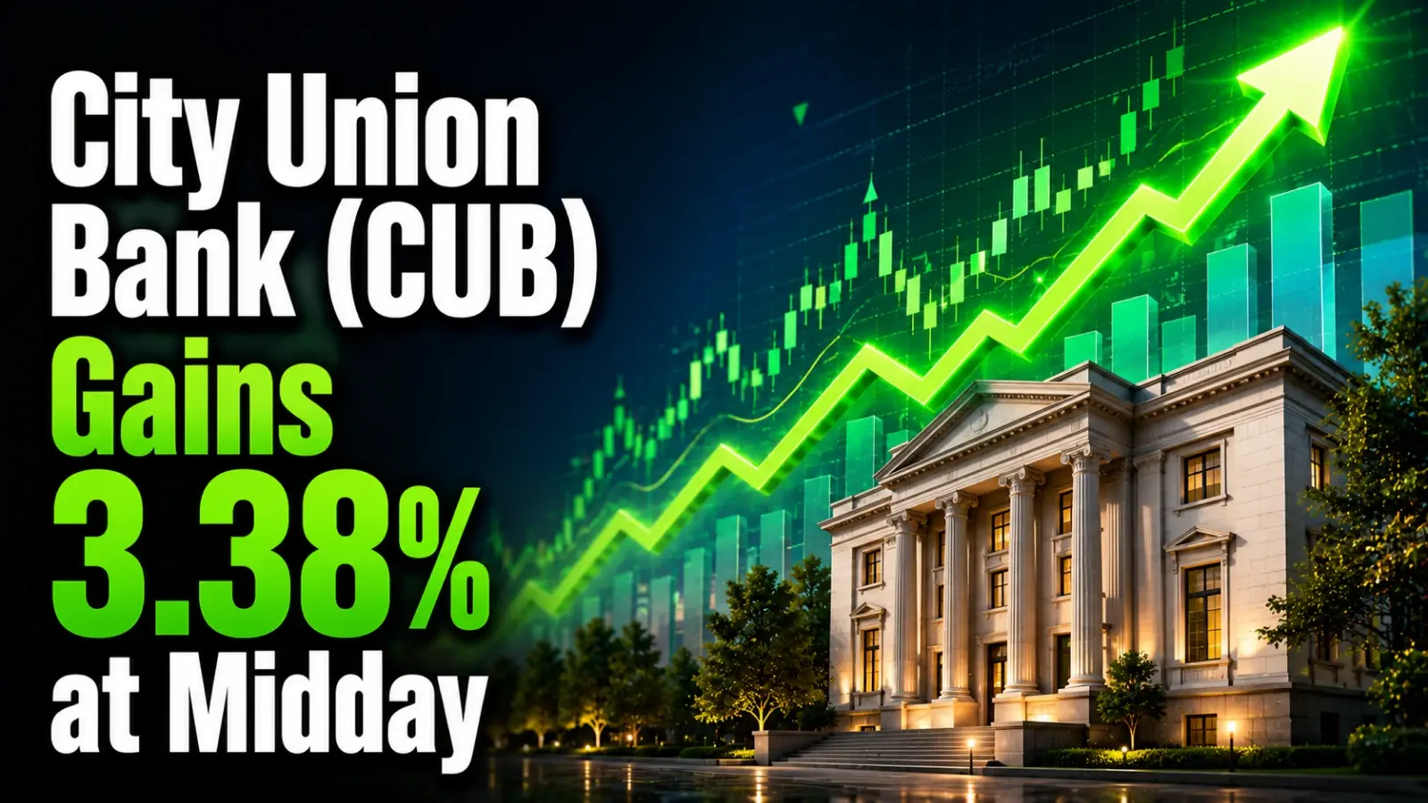 City Union Bank (CUB) Gains 3.38% at Midday as Board Approves Rs 500-Cr QIP, Sets AGM Date, Dividend Record Date