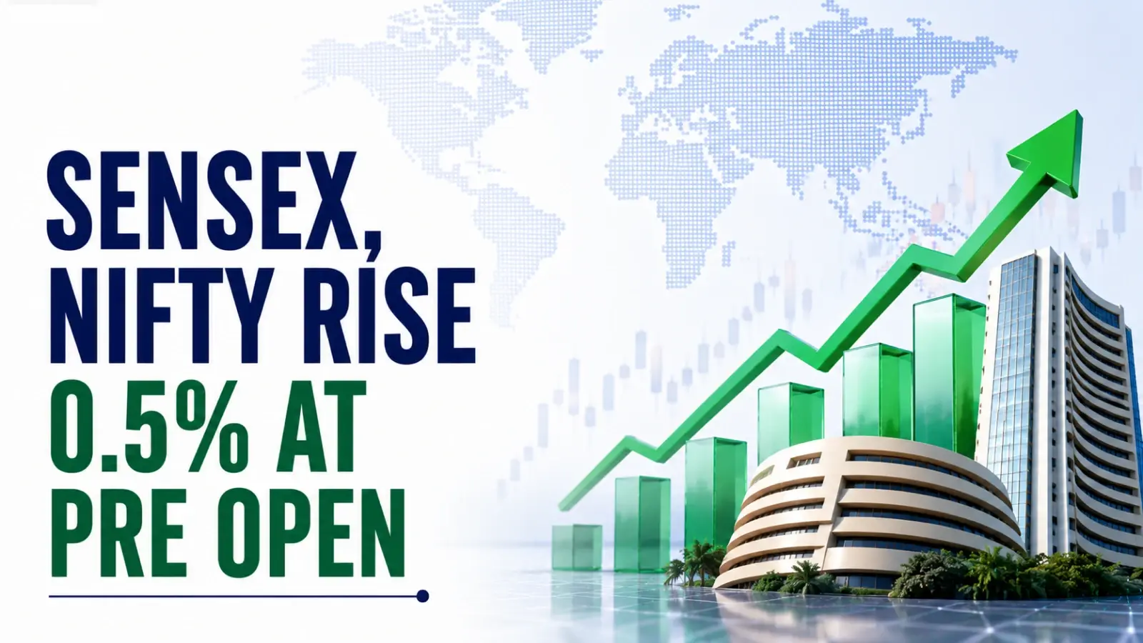 Sensex, Nifty Rise 0.5% at Pre Open As Benchmarks Set for Positive Start
