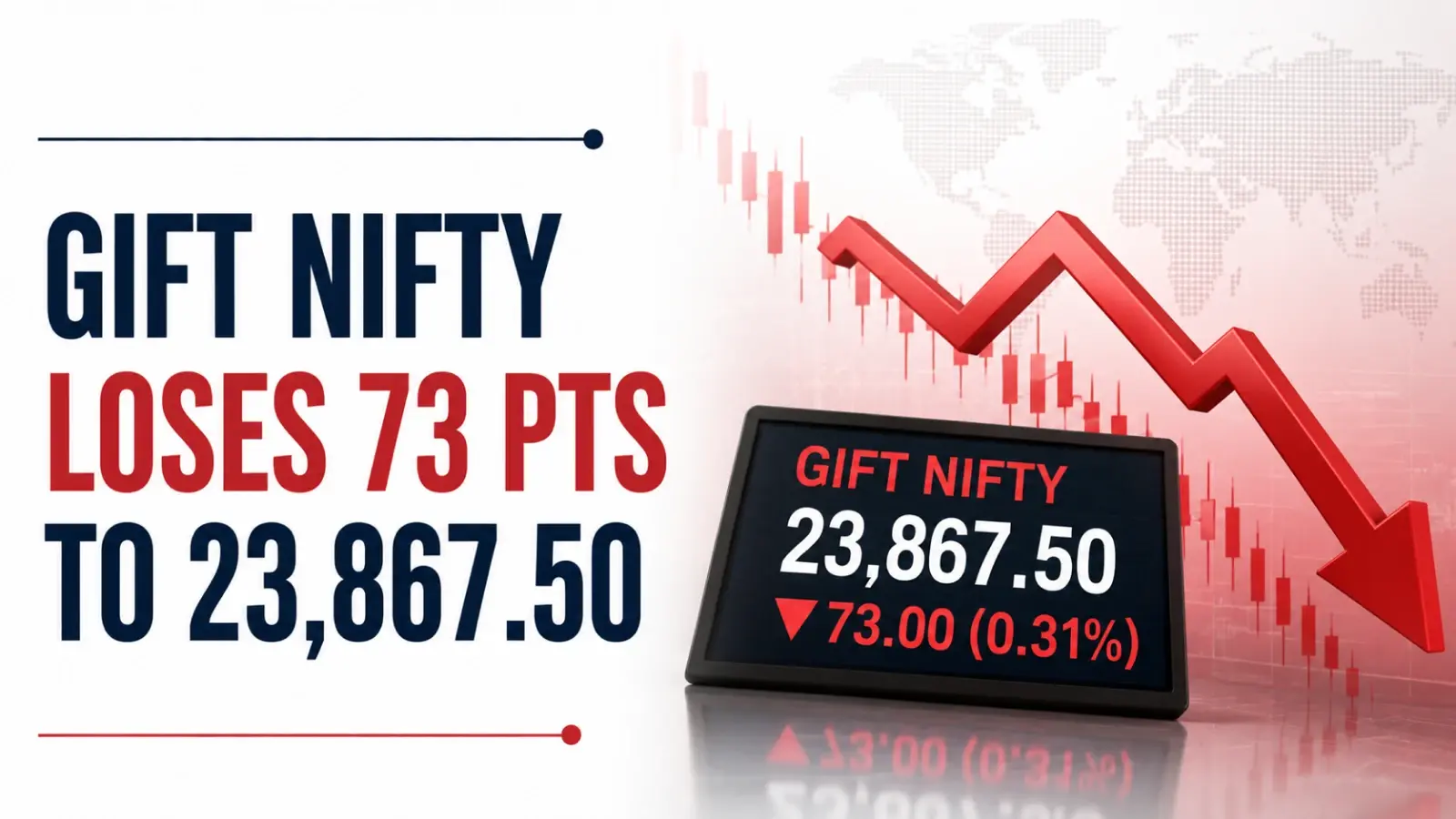 Gift Nifty Close Report, June 30, 2026: Index Loses 73 points to 23,867.50, Indicates Cautious- to-Negative Open for Markets on Wednesday