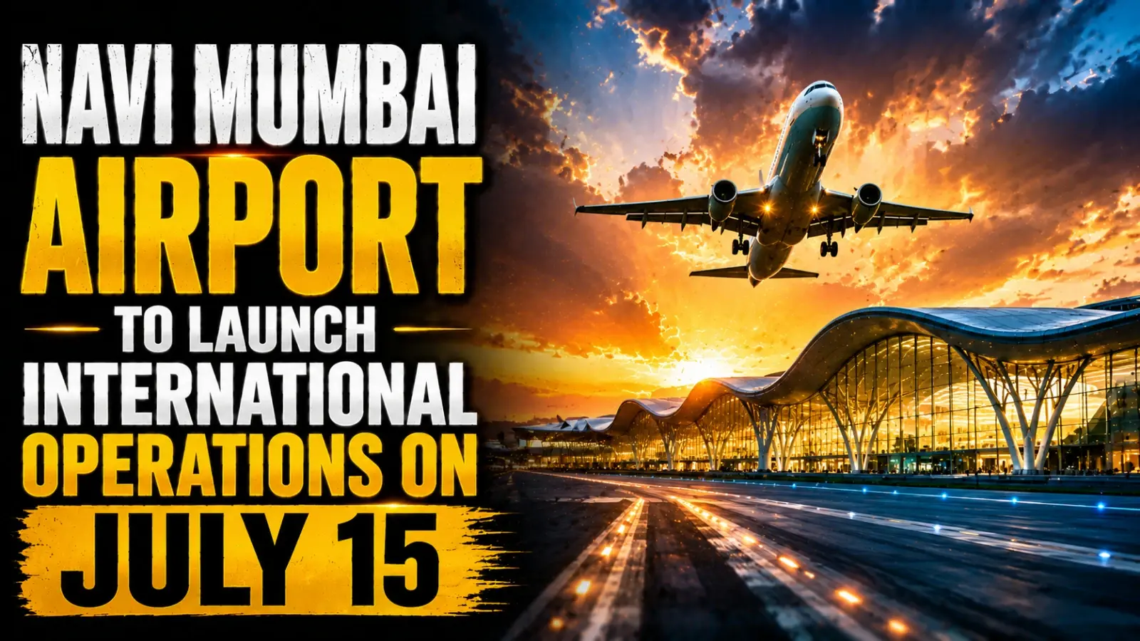 Navi Mumbai Airport To Launch International Operations on July 15
