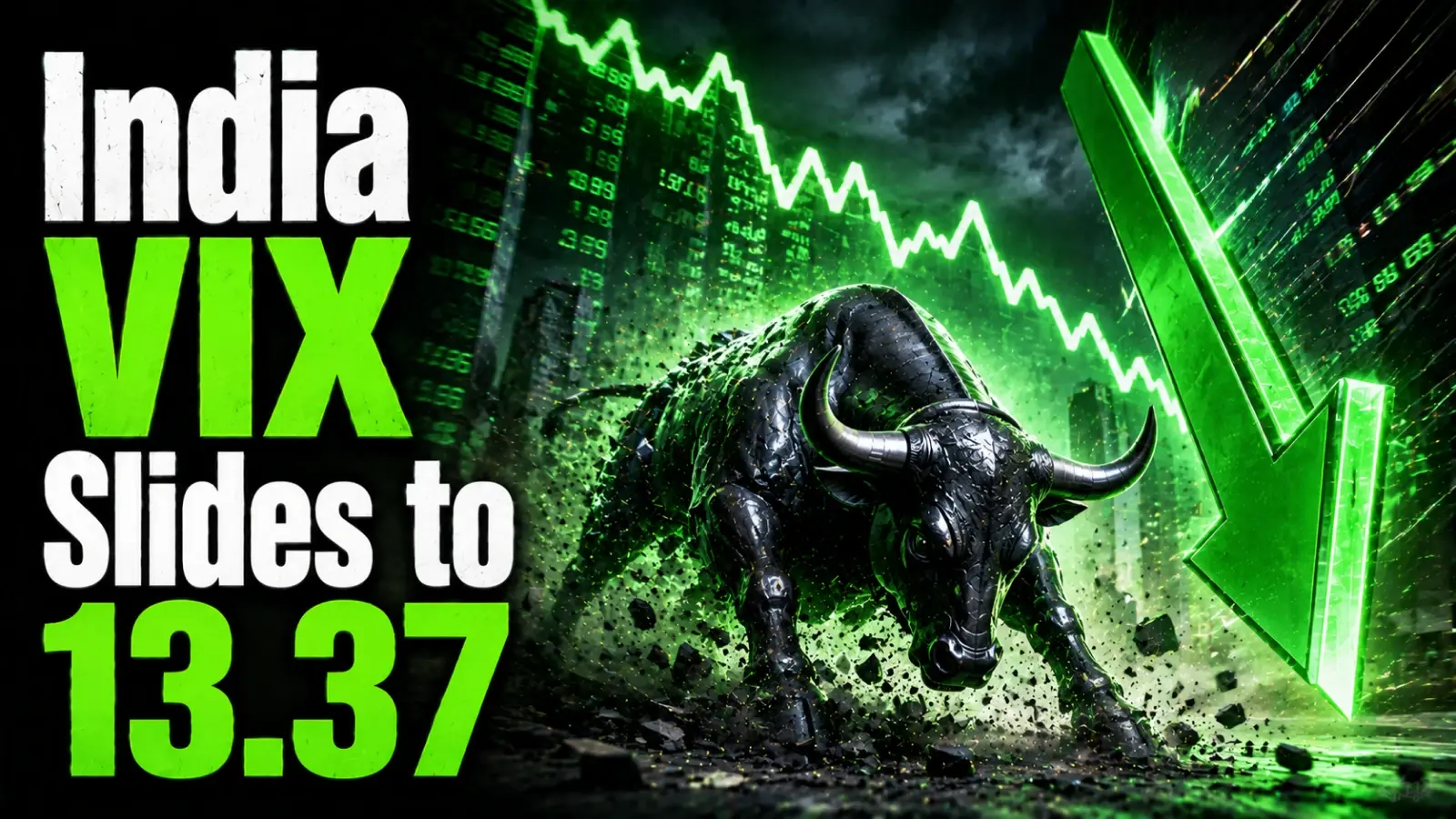 Indi‌‌a VIX Slides to 13.37 as Geopolitical Calm Drives Volatility to Mu‌l‌‌ti-We‌ek Lows