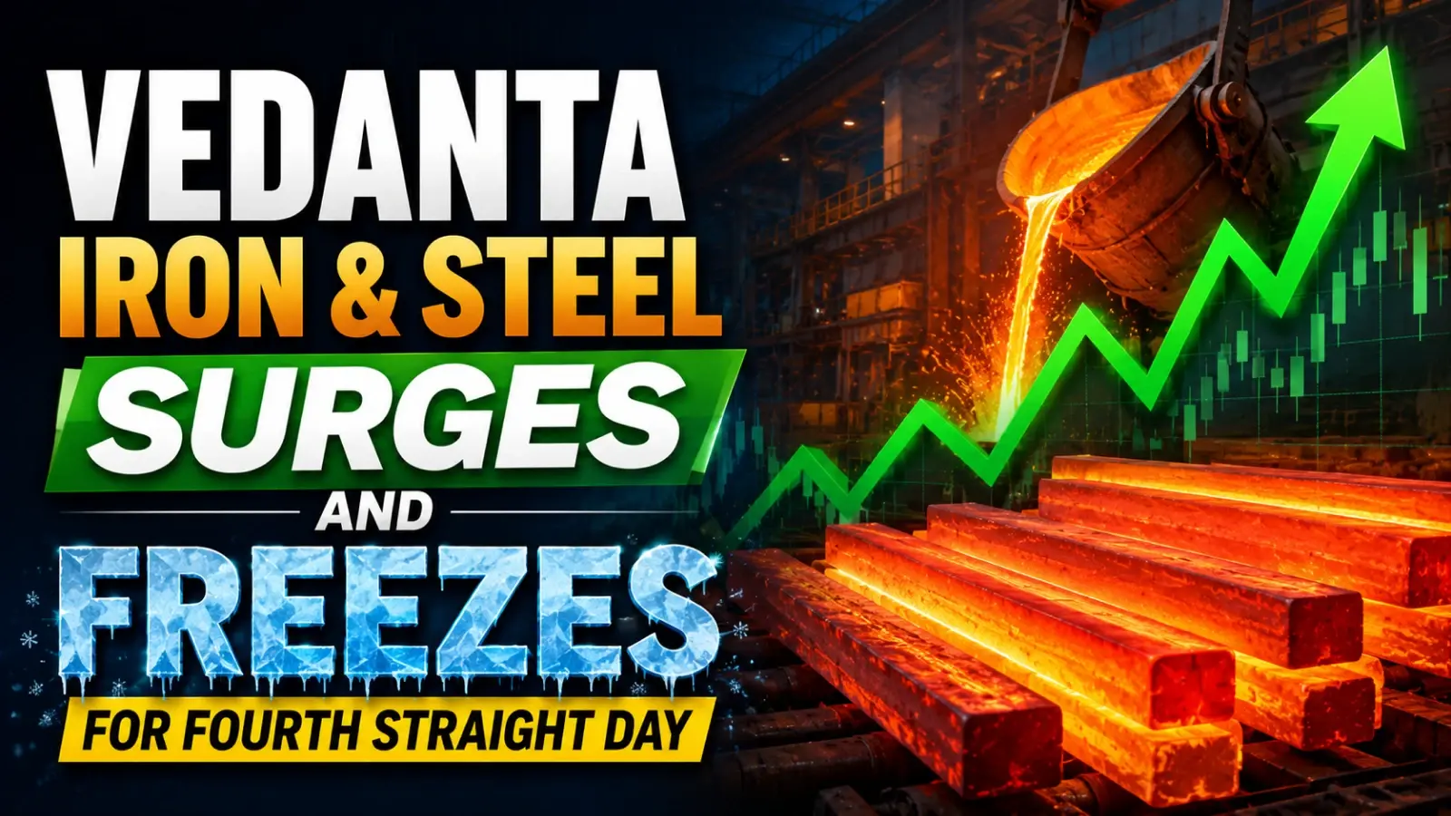 Vedanta Iron & Steel Surges and Freezes for Fourth Straight Day, Hitting Upper Circuit