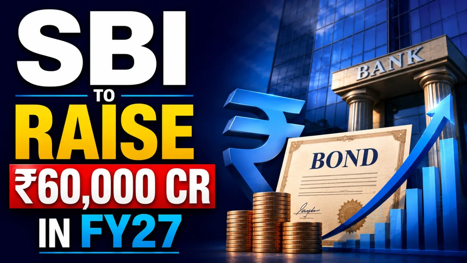 SBI To Raise Rs 60,000 Cr in FY27 via Bonds