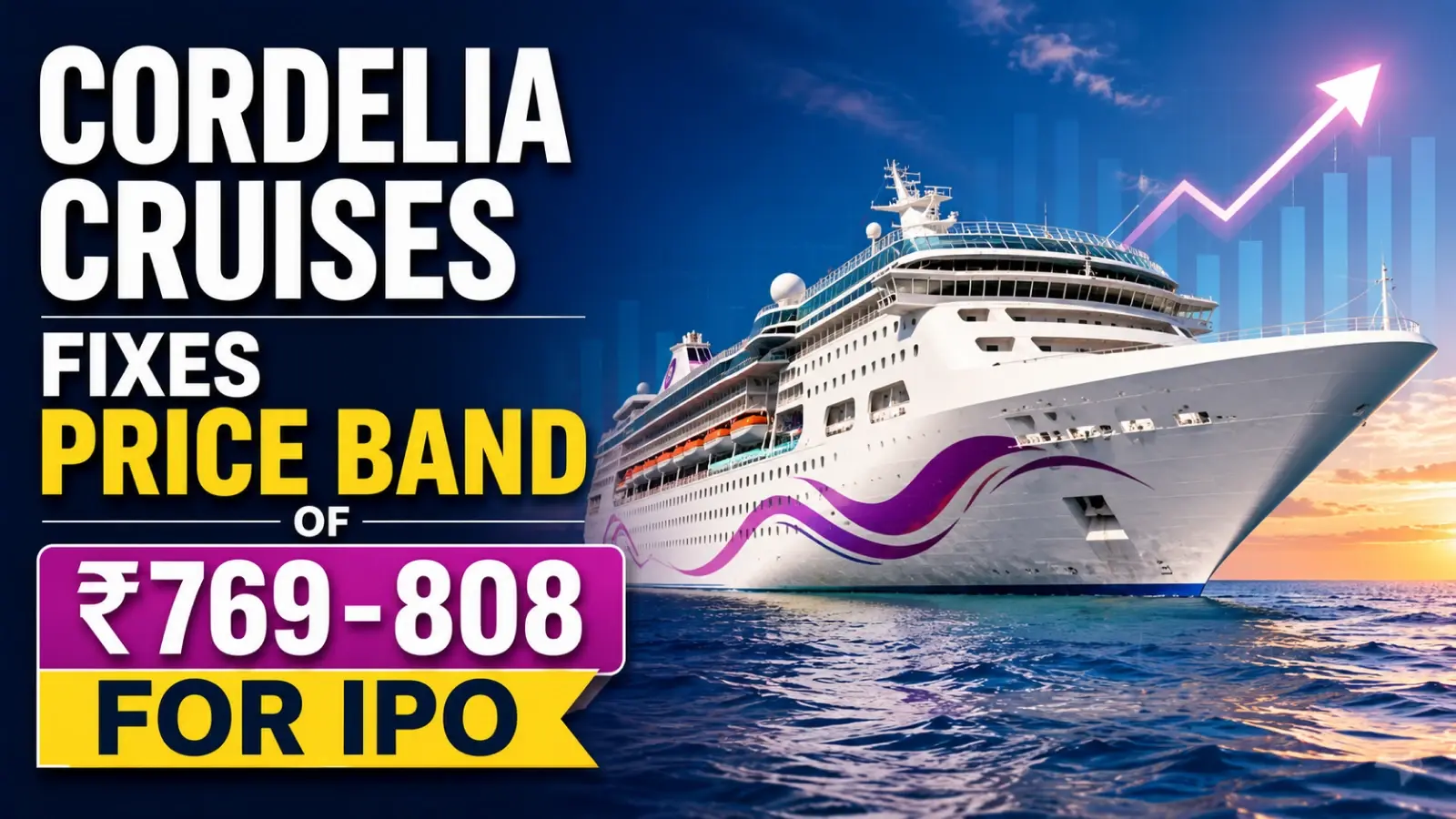Cordelia Cruises Fixes Price Band of Rs 769–808 for IPO