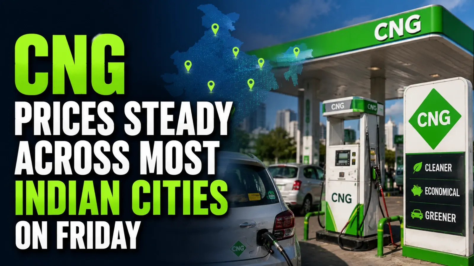 CNG Rate Today, June 19, 2026: CNG Prices Steady Across Most Indian Cities